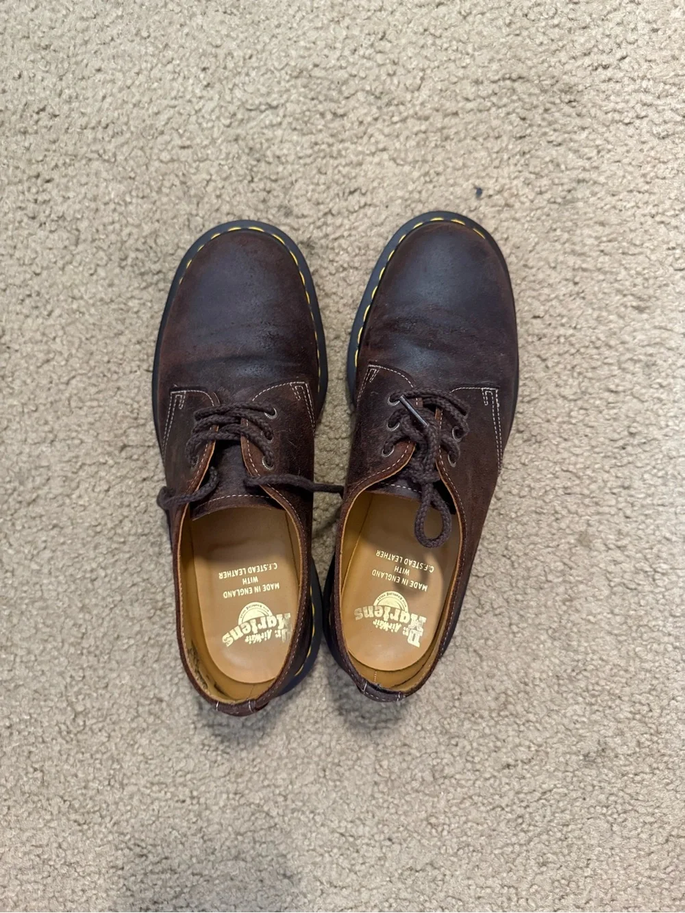 Dr. Martens 1461 Made in England Wax Commander Leather Oxfords